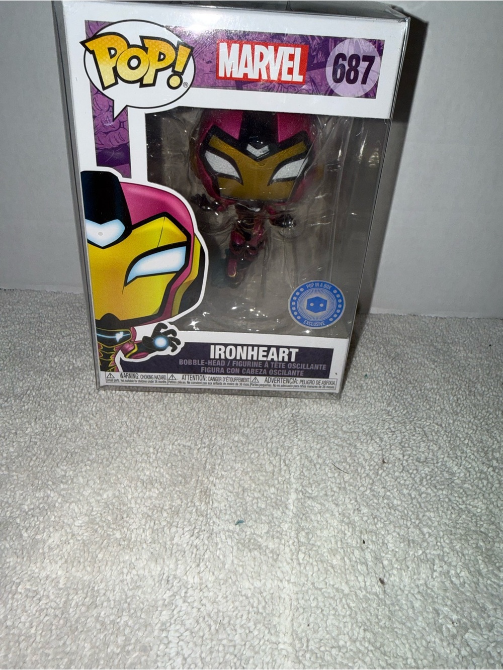 Funko Pop! Marvel Ironheart #687 Vinyl Figure - Pink & Gold Mask